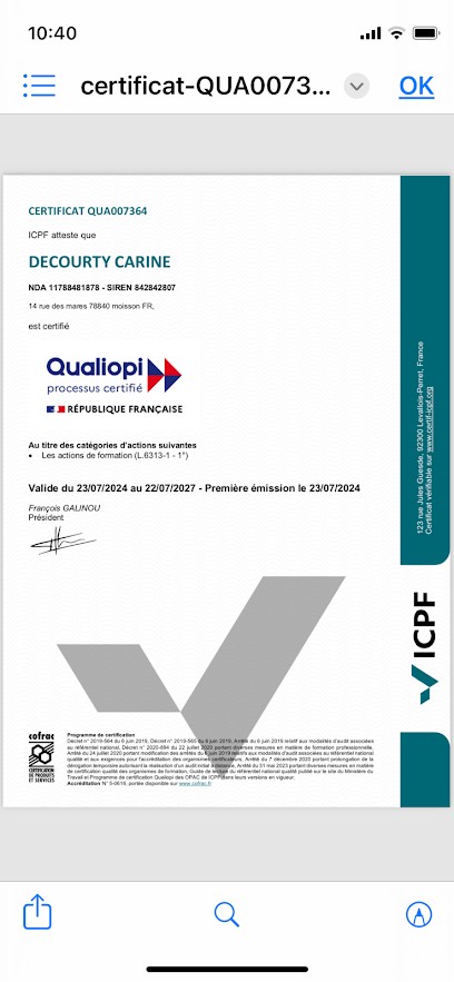 Formation la resilience, Centre de Bien-Etre à Moisson